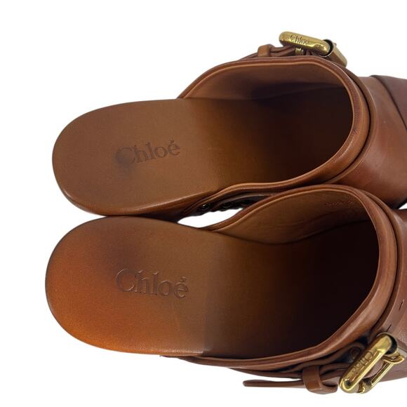 Chloe Jeanette Studded Platform Clogs - Picture 14 of 16